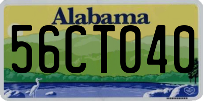 AL license plate 56CT040