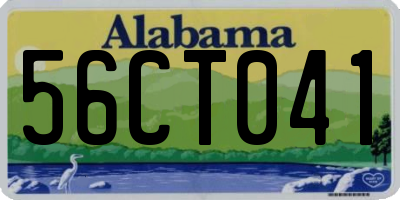 AL license plate 56CT041