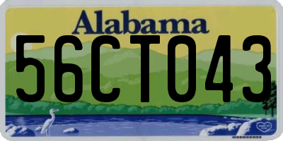 AL license plate 56CT043