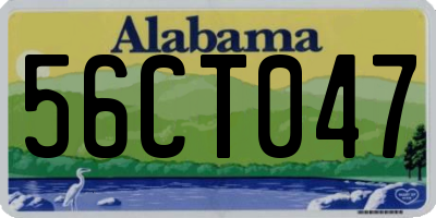 AL license plate 56CT047