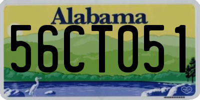 AL license plate 56CT051