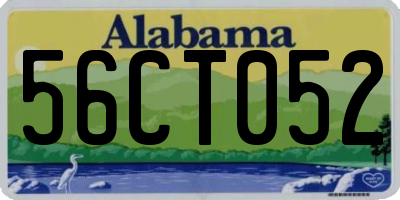 AL license plate 56CT052
