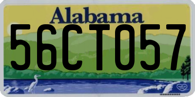 AL license plate 56CT057
