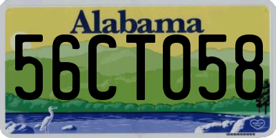 AL license plate 56CT058