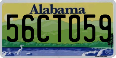 AL license plate 56CT059