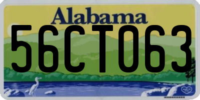 AL license plate 56CT063