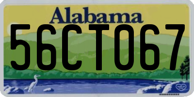 AL license plate 56CT067