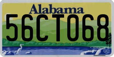 AL license plate 56CT068