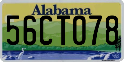 AL license plate 56CT078
