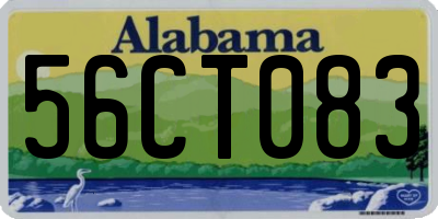 AL license plate 56CT083