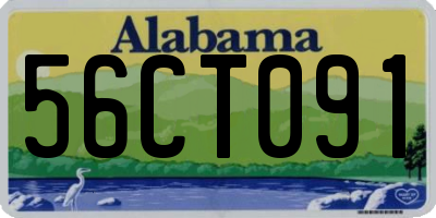 AL license plate 56CT091