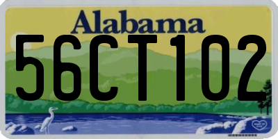 AL license plate 56CT102