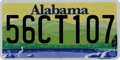 AL license plate 56CT107