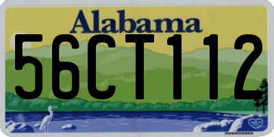 AL license plate 56CT112