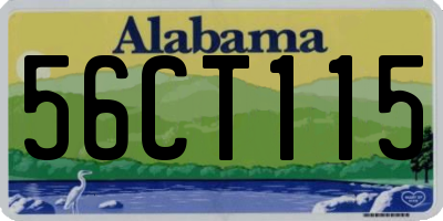 AL license plate 56CT115