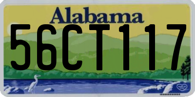 AL license plate 56CT117