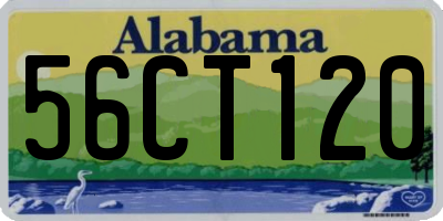 AL license plate 56CT120