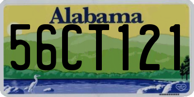 AL license plate 56CT121