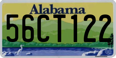 AL license plate 56CT122