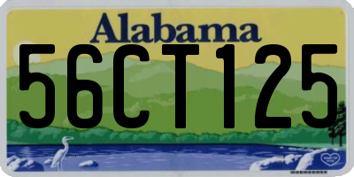 AL license plate 56CT125