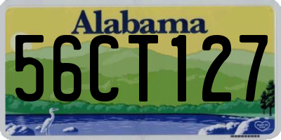 AL license plate 56CT127
