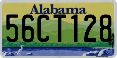 AL license plate 56CT128