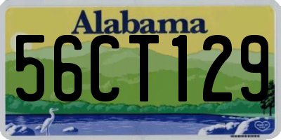 AL license plate 56CT129