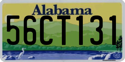 AL license plate 56CT131