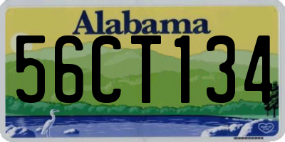 AL license plate 56CT134