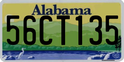 AL license plate 56CT135