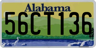 AL license plate 56CT136