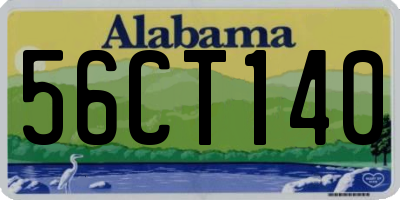AL license plate 56CT140