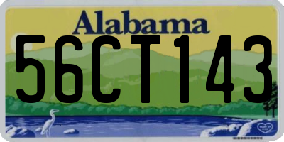 AL license plate 56CT143