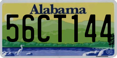 AL license plate 56CT144
