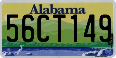 AL license plate 56CT149