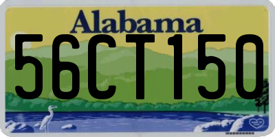 AL license plate 56CT150