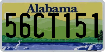 AL license plate 56CT151