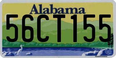 AL license plate 56CT155