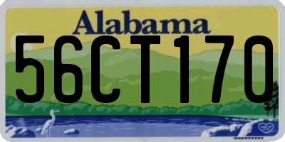 AL license plate 56CT170