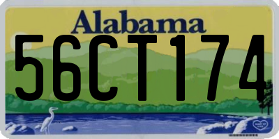 AL license plate 56CT174