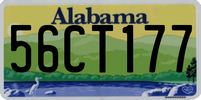 AL license plate 56CT177