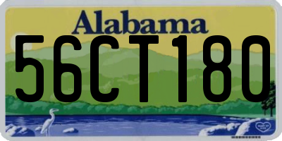 AL license plate 56CT180