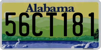 AL license plate 56CT181