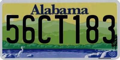 AL license plate 56CT183