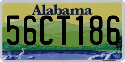 AL license plate 56CT186
