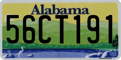 AL license plate 56CT191