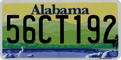 AL license plate 56CT192
