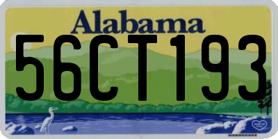 AL license plate 56CT193