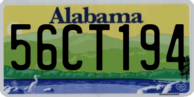 AL license plate 56CT194