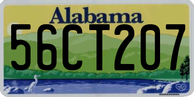 AL license plate 56CT207